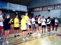 Trangleball v tělocvicně